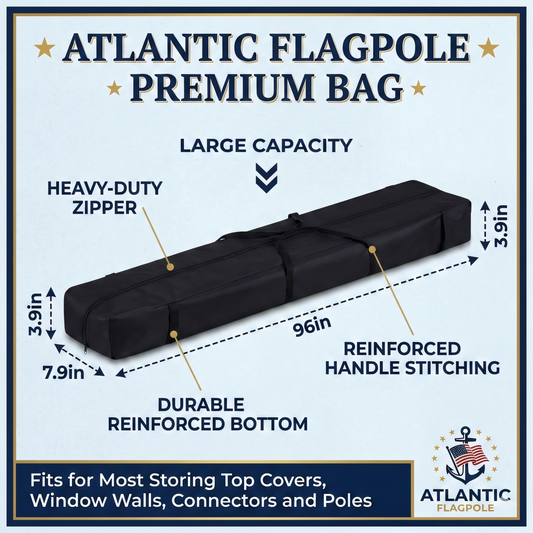 Phoenix Telescoping Flagpole Carrying Case & Heavy-Duty Storage Bag