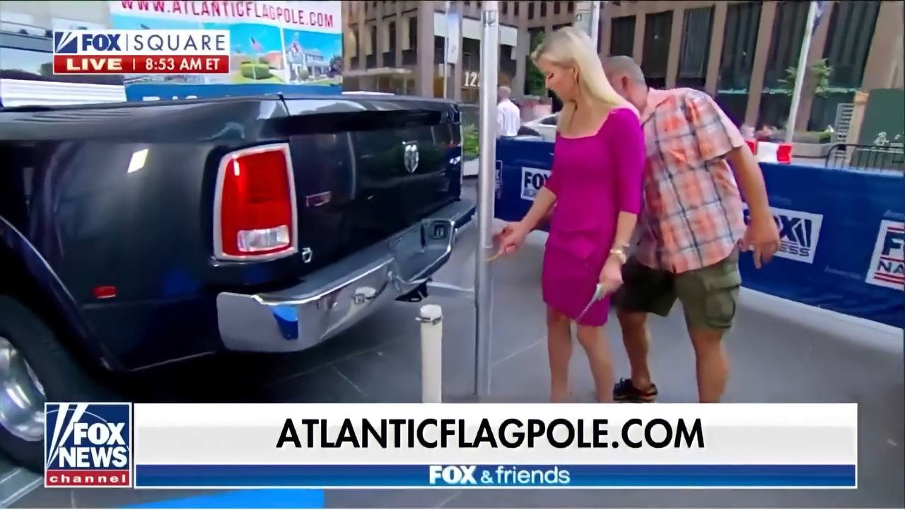 Phoenix Telescoping Flagpole on Fox News Broadcast