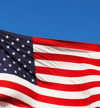 Poly American flag in vibrant red, white, and blue, 3'x5', by Atlantic Flag & Pole Inc.