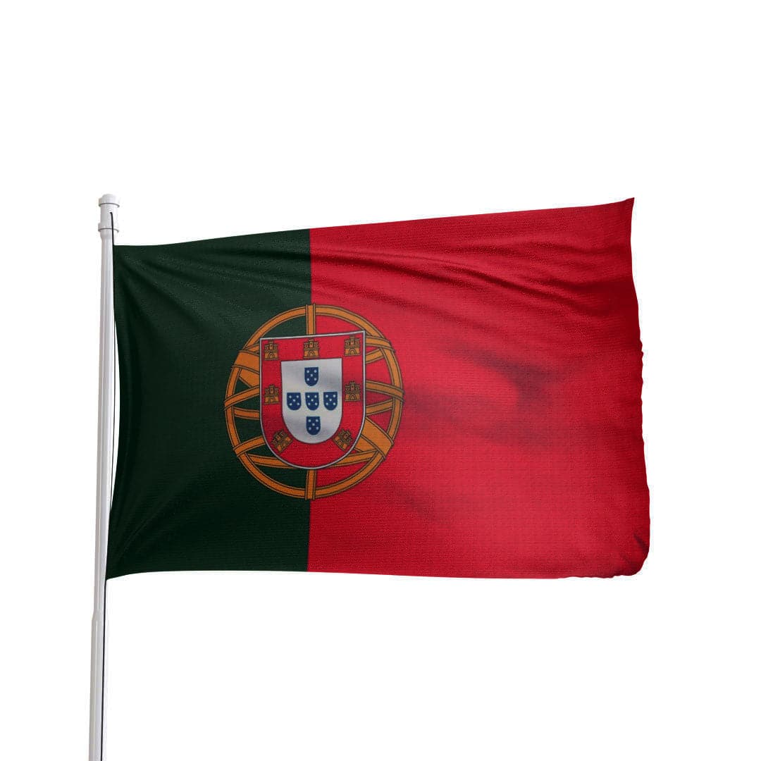 Portugal flag 3x5 ft made of 100% nylon with brass grommets, by Atlantic Flag & Pole Inc.