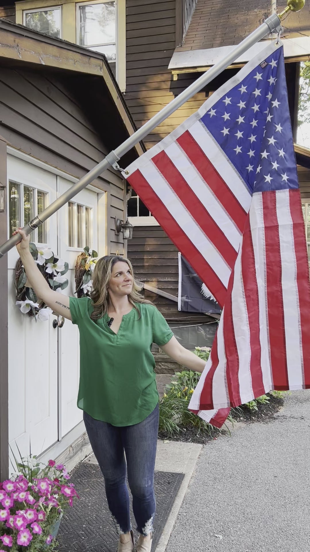 Nylon Large American Flag