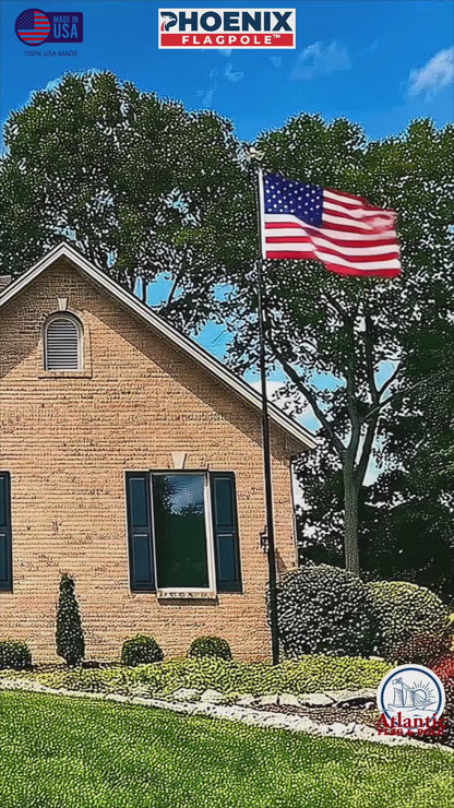 Phoenix Telescoping Flagpole Veteran's Day Bundle