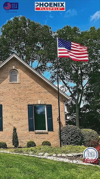 Phoenix Telescoping Flagpole Veteran's Day Bundle