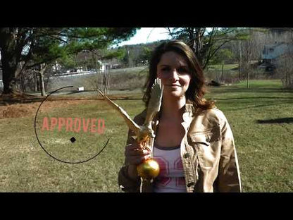 Hand Painted 12" Gold Eagle Flagpole Topper