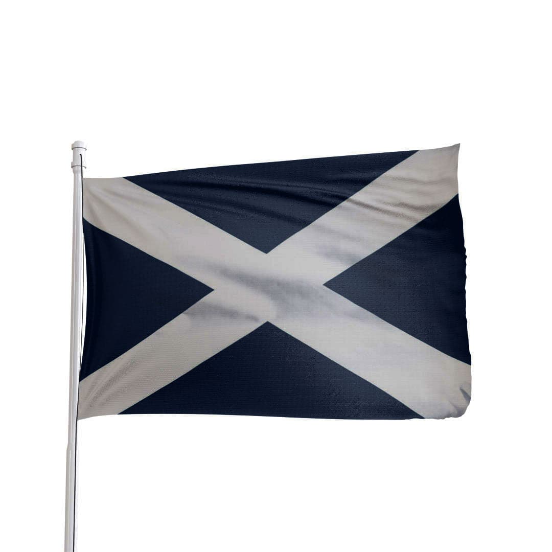 Scotland Saltire flag 3x5 ft with blue and white St Andrew cross, made of 100% nylon by Atlantic Flag & Pole Inc.