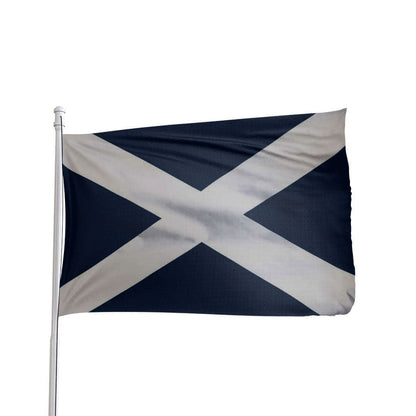 Scotland Saltire flag 3x5 ft with blue and white St Andrew cross, made of 100% nylon by Atlantic Flag & Pole Inc.