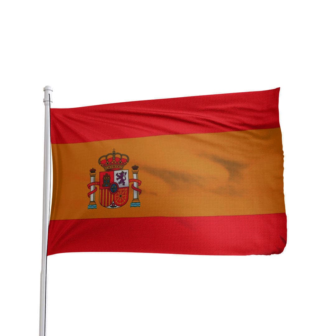 Spain flag with vibrant red and yellow colors, made by Atlantic Flag & Pole Inc.