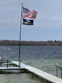 Thumbnail for TelePatriot Anodized Aluminum Flagpole Top Mount - Porch Dock Patio