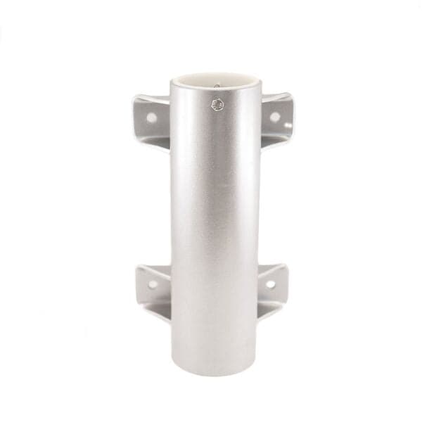 Anodized aluminum flagpole side mount with 3-inch diameter by Atlantic Flag & Pole Inc.