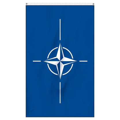 The official flag of Nato for sale to buy online now for flagpoles, parades, and government buildings.