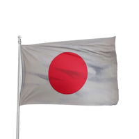Thumbnail for White Japan flag with red circle, made of durable fabric, by Atlantic Flag & Pole Inc.