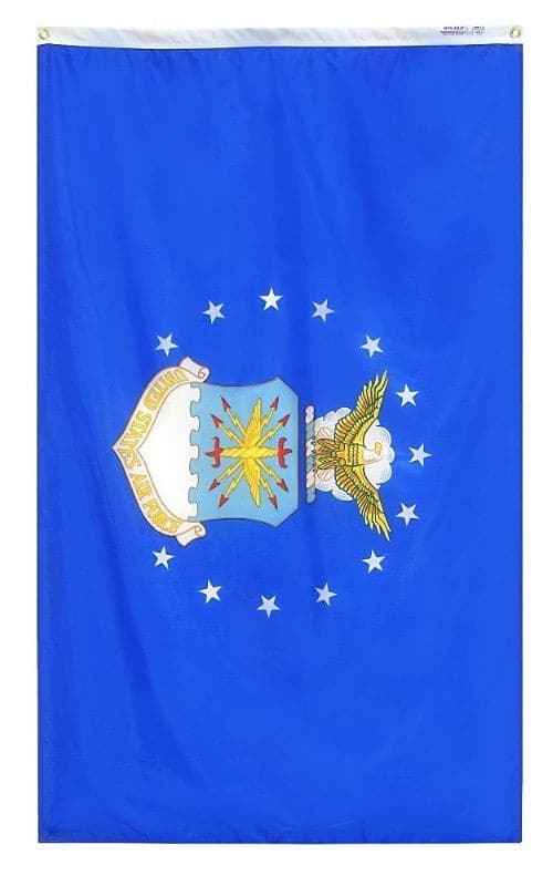United States Air Force flag in durable nylon, American-made by Atlantic Flag & Pole Inc.