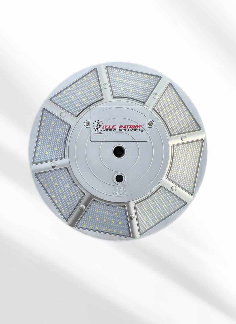 Atlantic Flagpole TelePatriot 800 Series solar flagpole light, 200 LED, waterproof, available in black, white, silver