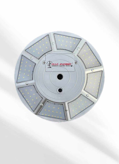 Atlantic Flagpole TelePatriot 800 Series solar flagpole light, 200 LED, waterproof, available in black, white, silver