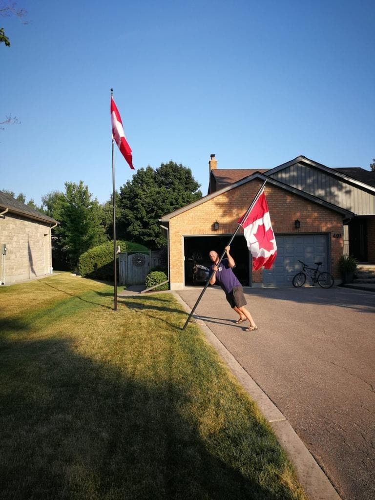 Phoenix Telescoping Flagpole with Free American Flag, Securi-Shur Anti-Theft Locking Clamp, and Lifetime Anti-Theft Guarantee