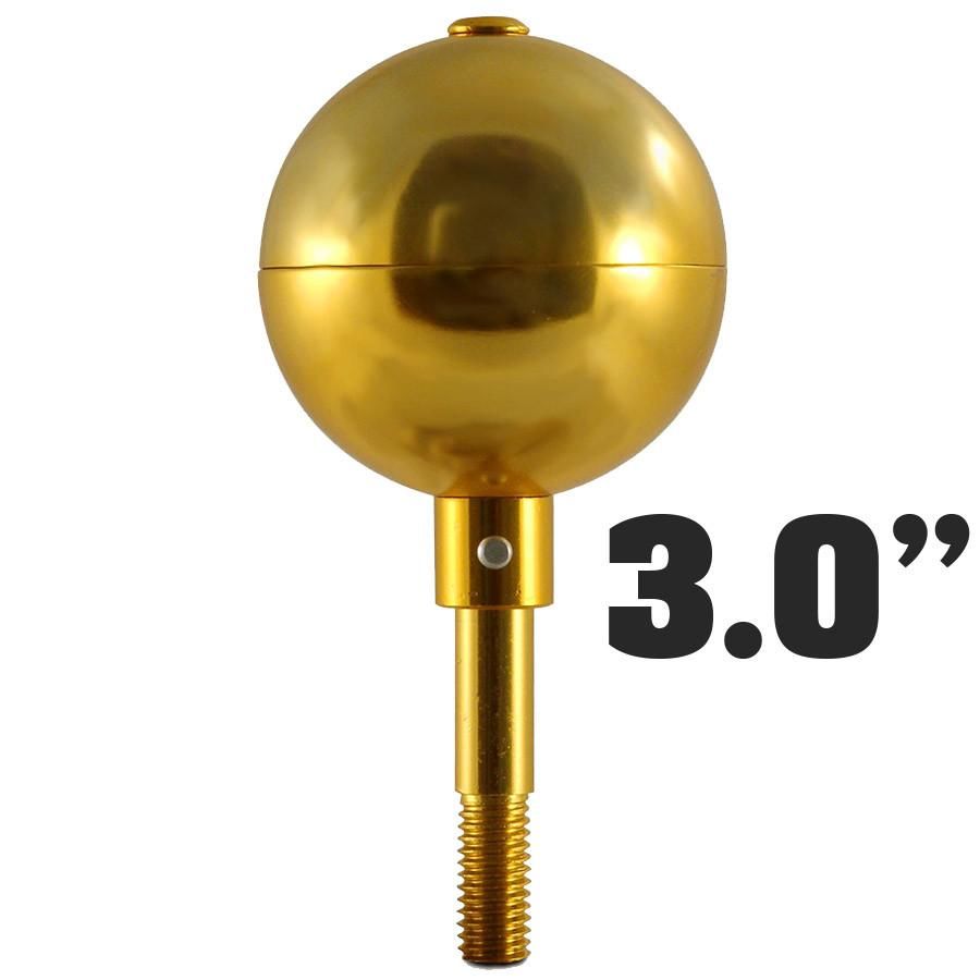 Gold Ball For Flagpole Topper 12 Flagpole Ball Topper