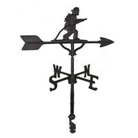 Thumbnail for Black fire fighter decorative weathervane