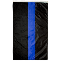 Thumbnail for Law Enforcement Support Flag Thin Blue Line Flag for sale online