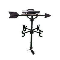Thumbnail for classic black and white car weathervane image