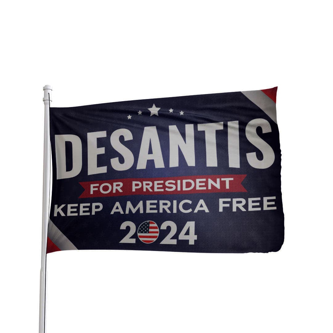 DESANTIS 2024 KEEP AMERICA FREE  2024 Flag 3' x 5' Size Blue
