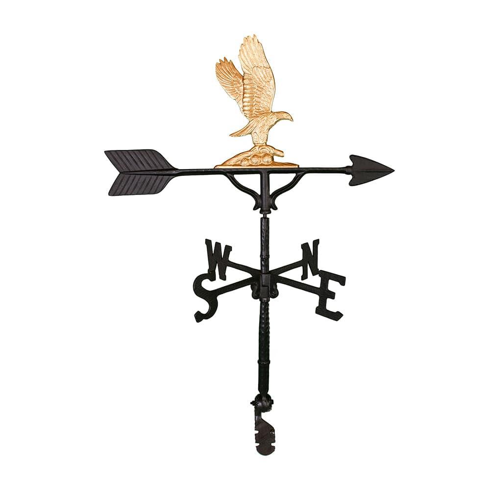 Gold Bald Eagle Weathervane decoration picture