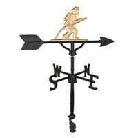 Thumbnail for Gold fire fighter decorative weathervane