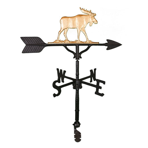 Gold Moose Weathervane made in America for sale online image