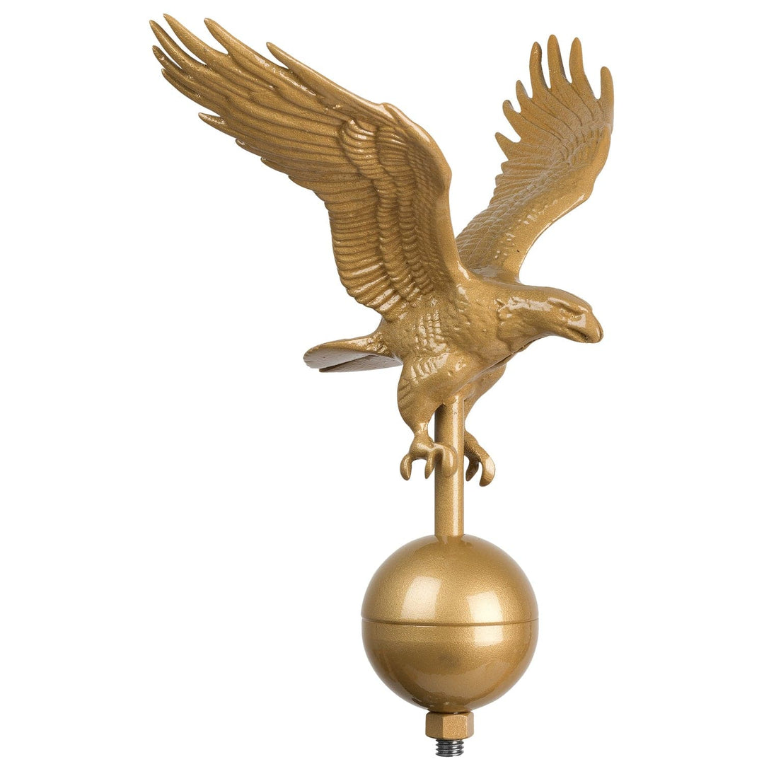 12" Gold Eagle Flagpole Topper