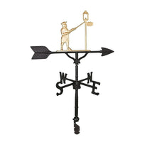 Thumbnail for Gold lamplighter decoration on top of a weathervane for sale and made in America image