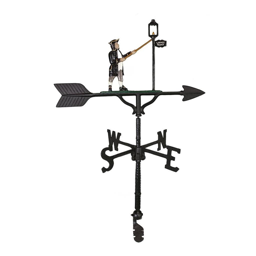 Historic lamplighter decoration on top of a weathervane for sale and made in America image