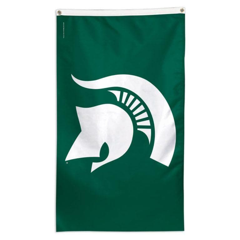 NCAA flag for flagpole Michigan State Spartans team flag for sale