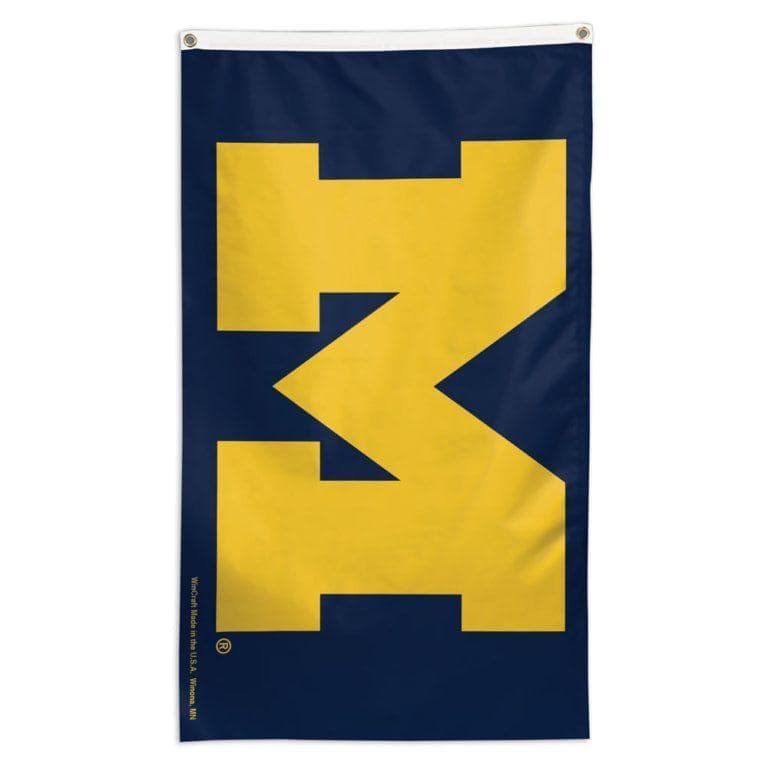 NCAA team flag for extendable flagpole Michigan Wolverines flag for sale
