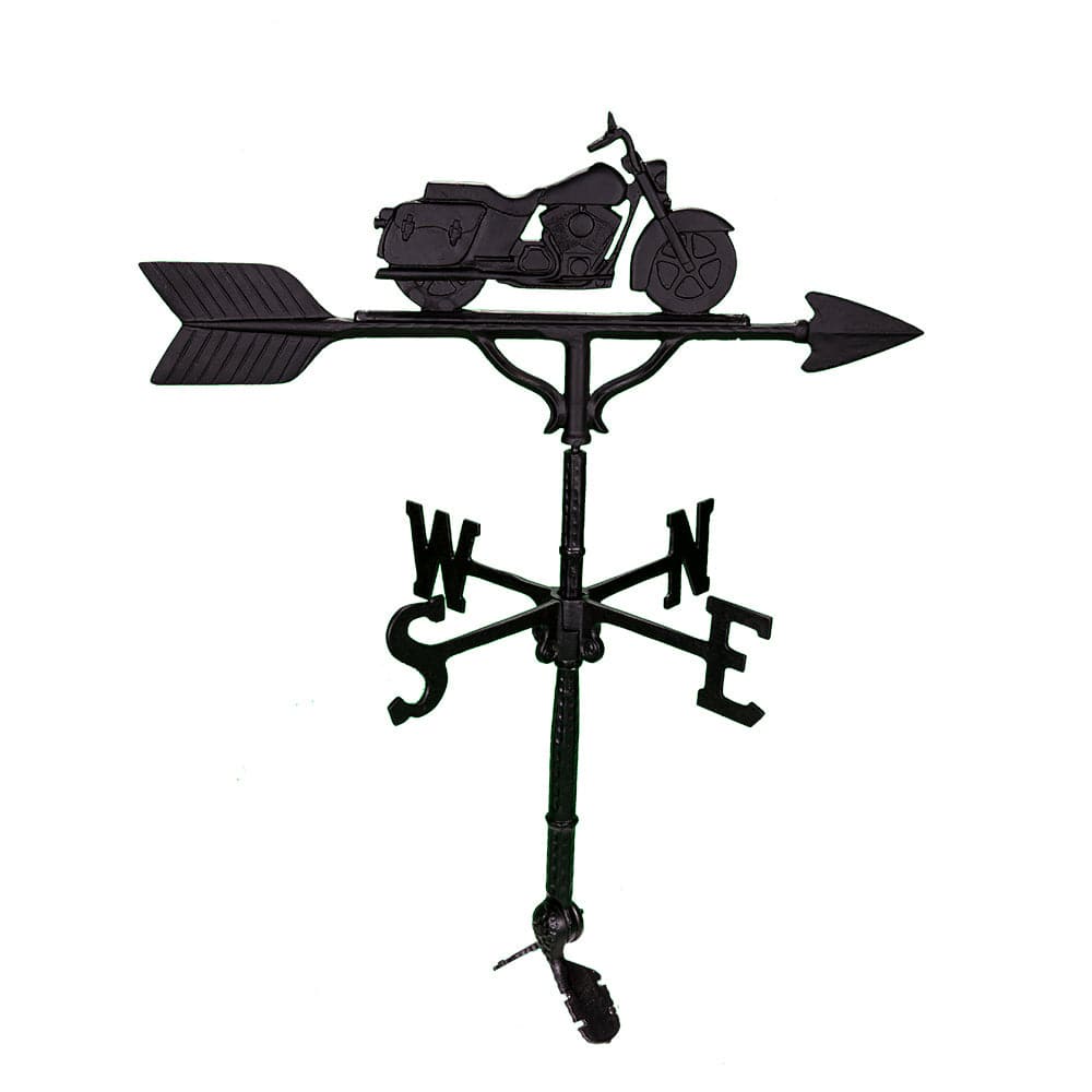 Black on black Motorcycle Weathervane for sale made in america
