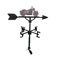 Thumbnail for sweedish iron color motorcycle on top of a black weathervane