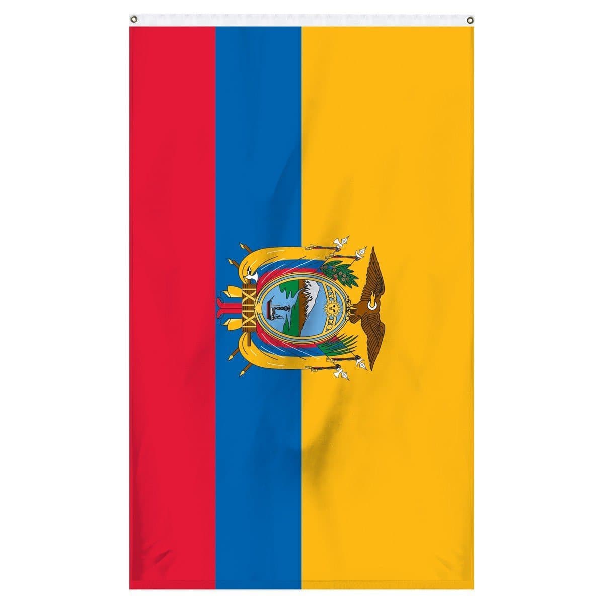 The national flag of Ecuador for sale for flagpoles
