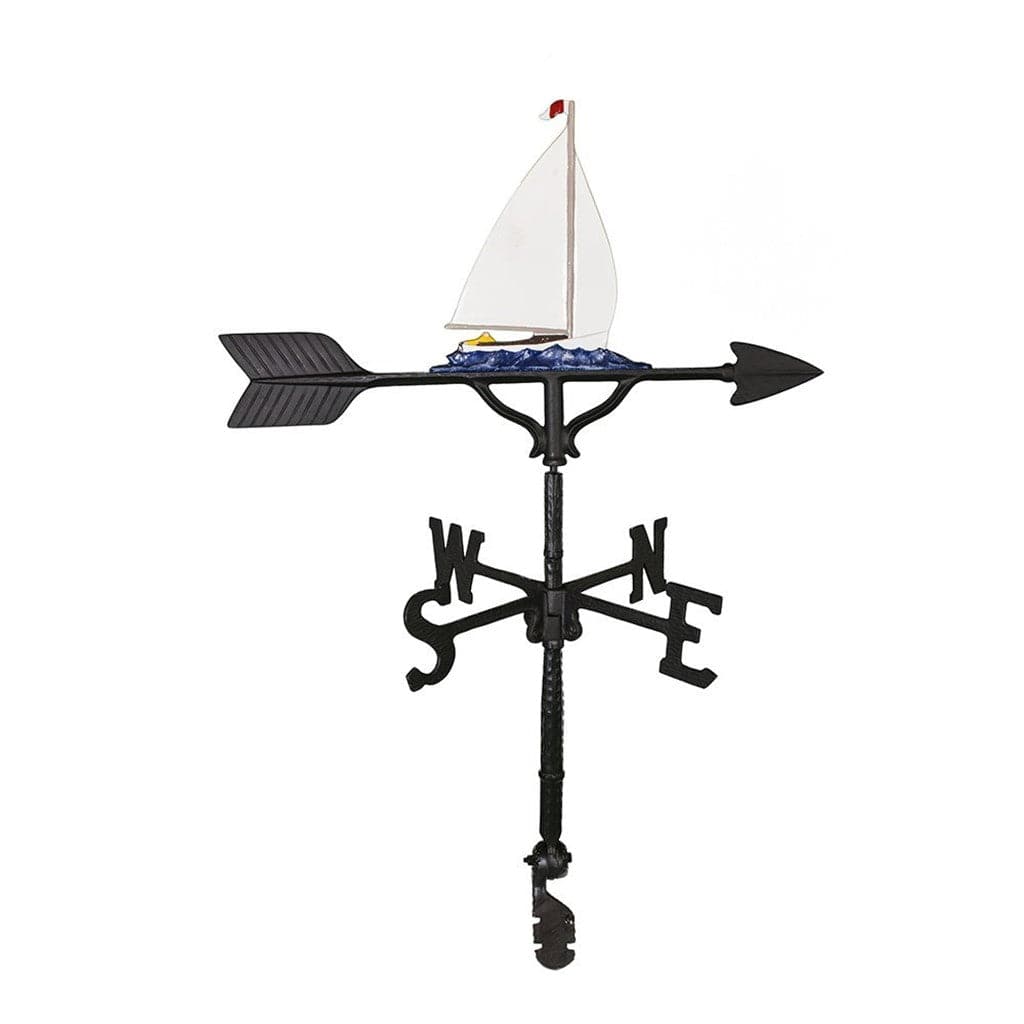 Sailboat on the water sitting on a weathervane real looking