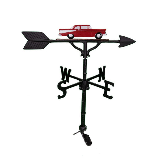 classic red car weathervane image