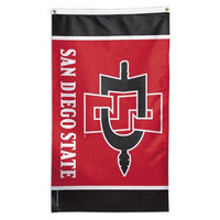 Thumbnail for NCAA San Diego State Aztecs team flag for sale to fly on a flag pole