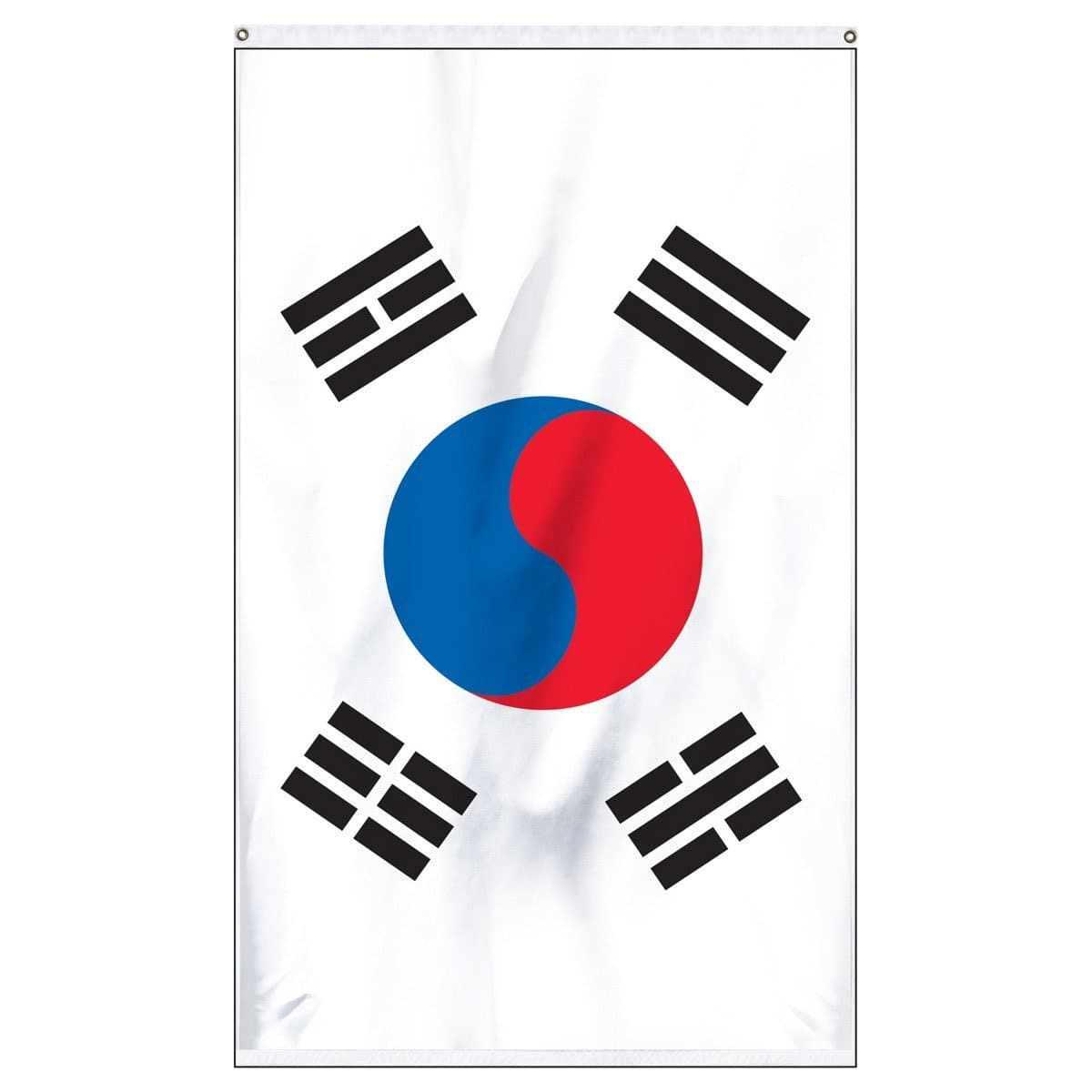 South Korea national flag for sale to buy online. White flag with Korean symbol in the center