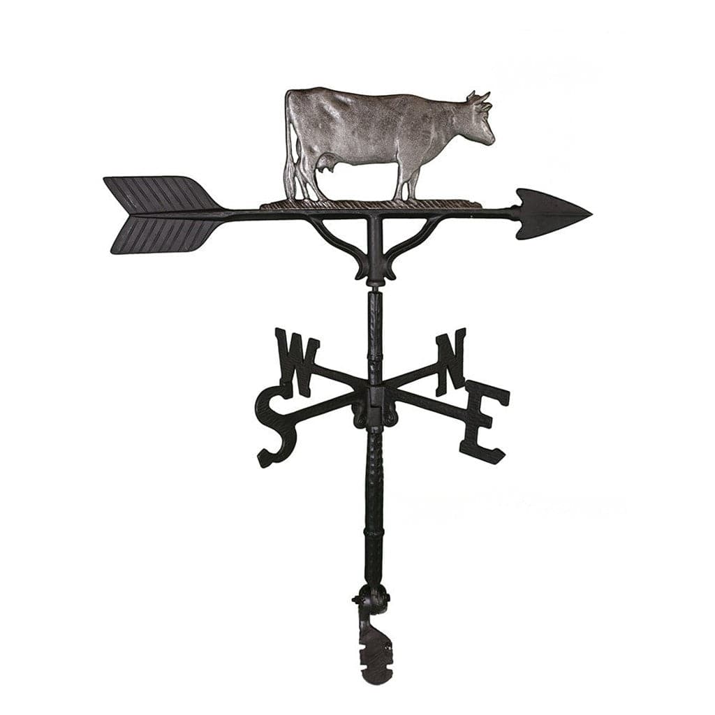 Swedish Iron cow weathervane image north south east and west