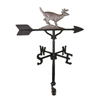 Thumbnail for swedish iron colored deer with antlers weathervane