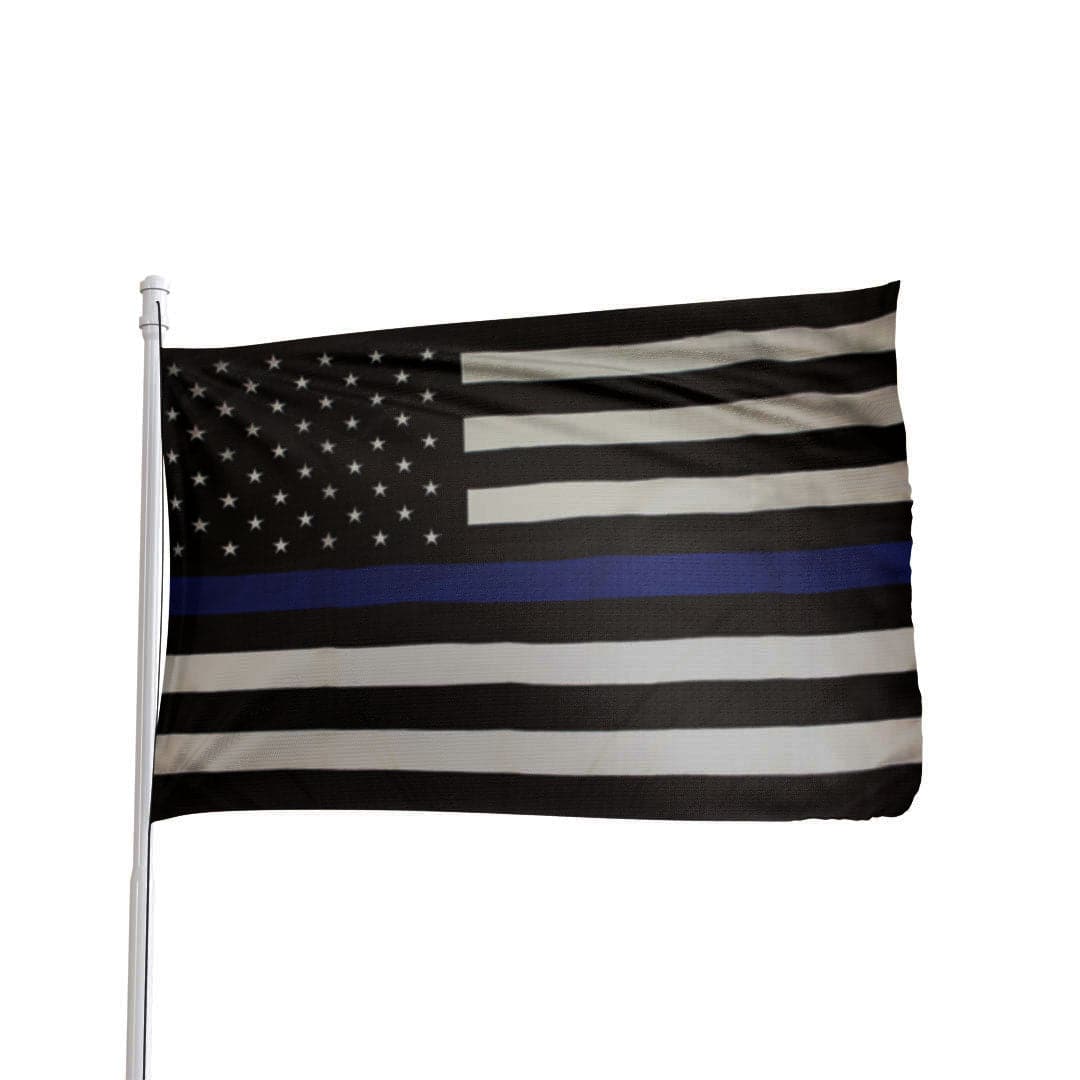 Thin Blue Line American Flag