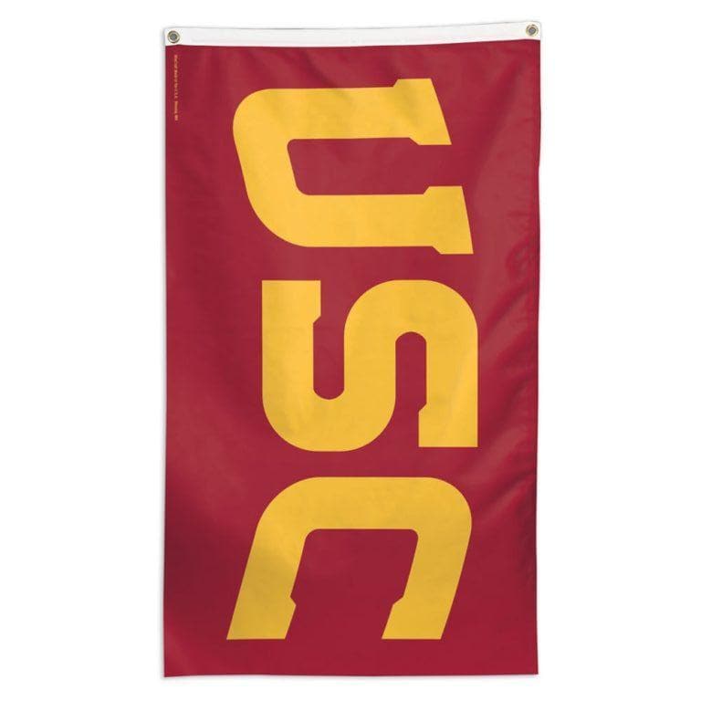 NCAA USC Trojans team flag for sale for hanging up on a flagpole