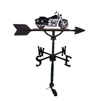 Thumbnail for black and chrome Motorcycle Weathervane for sale online