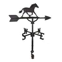 Thumbnail for black horse running wild weathervane ornament