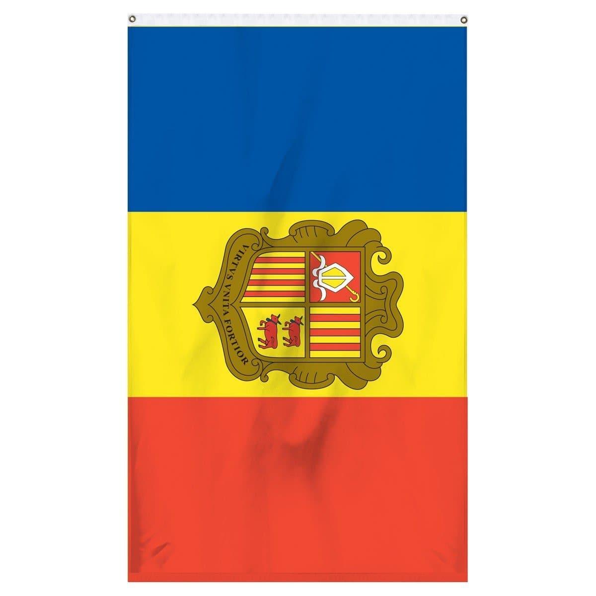 Andorra international flag for sale for the top of a flagpole
