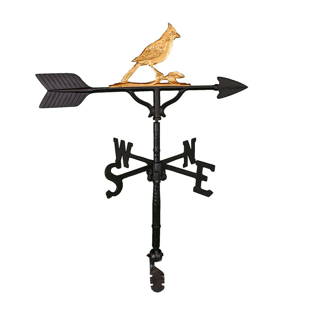 gold cardinal weathervane made in america