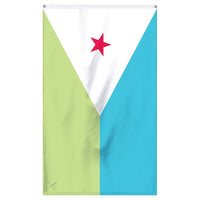 Thumbnail for The national flag of Djibouti for sale for flagpoles, parades, and collectors