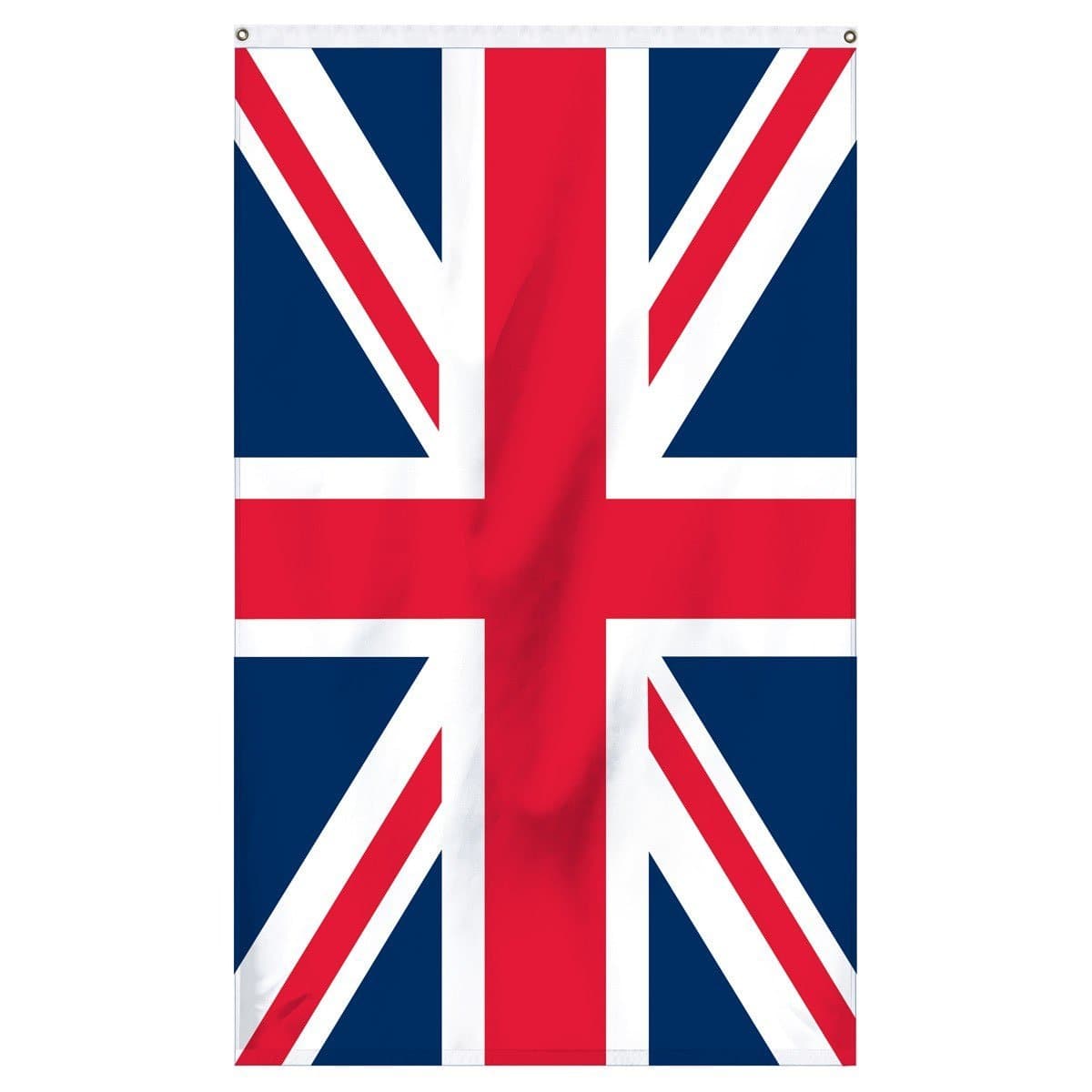 United Kingdom (Great Britain) National Flag for sale to buy online from Atlantic Flagpole. Traditional Great Britain flag with navy blue and red and white crosses. 