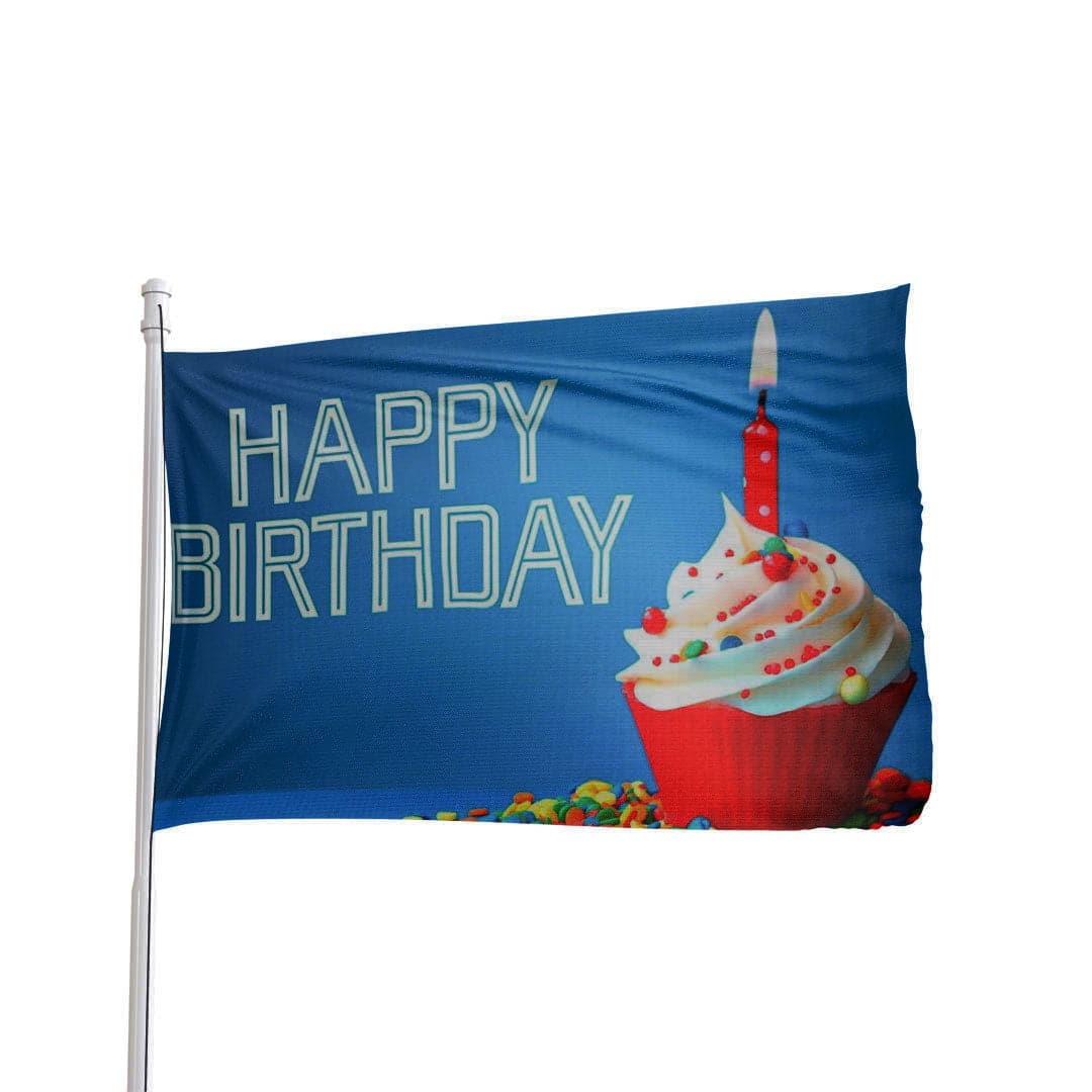 Happy Birthday 3x5 Flag